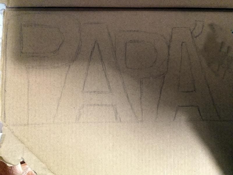 come fare una cornice di cartone per la festa del papà